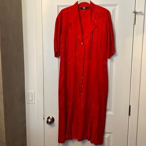 Satin vintage midi dress